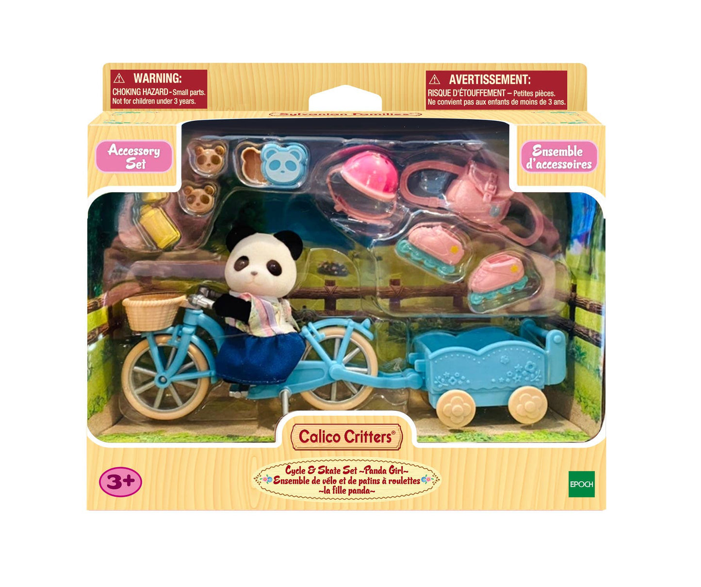 Calico Critters Pookie Panda Cycle & Skate Set