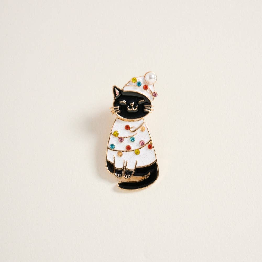 Christmas Cat Earrings