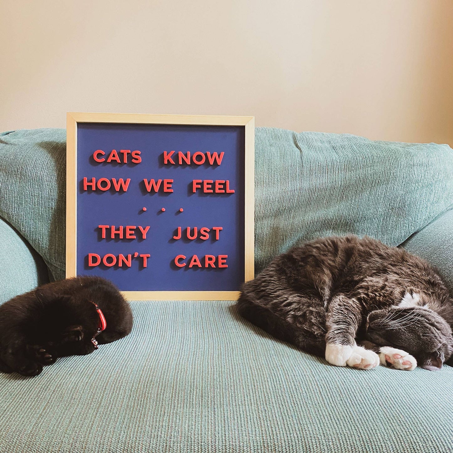 15x15 Navy Blue Magnetic Chalkboard