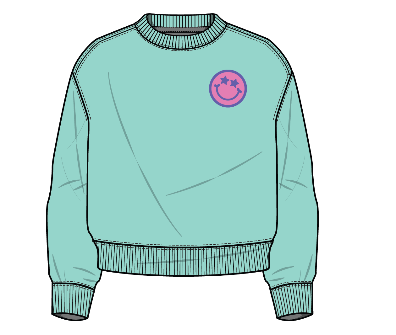 XOXO by Magpies Smiley Sweatshirt