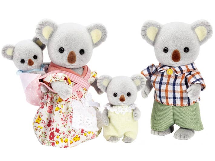 Calico Critters Outback Koala Family, 4 Collectible Figures