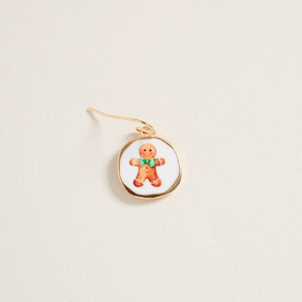 Earrings Christmas Gingerbread Man