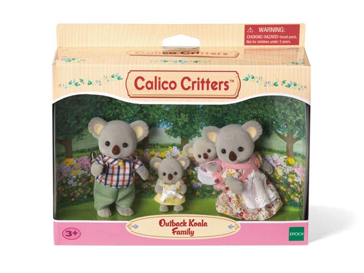 Calico Critters Outback Koala Family, 4 Collectible Figures