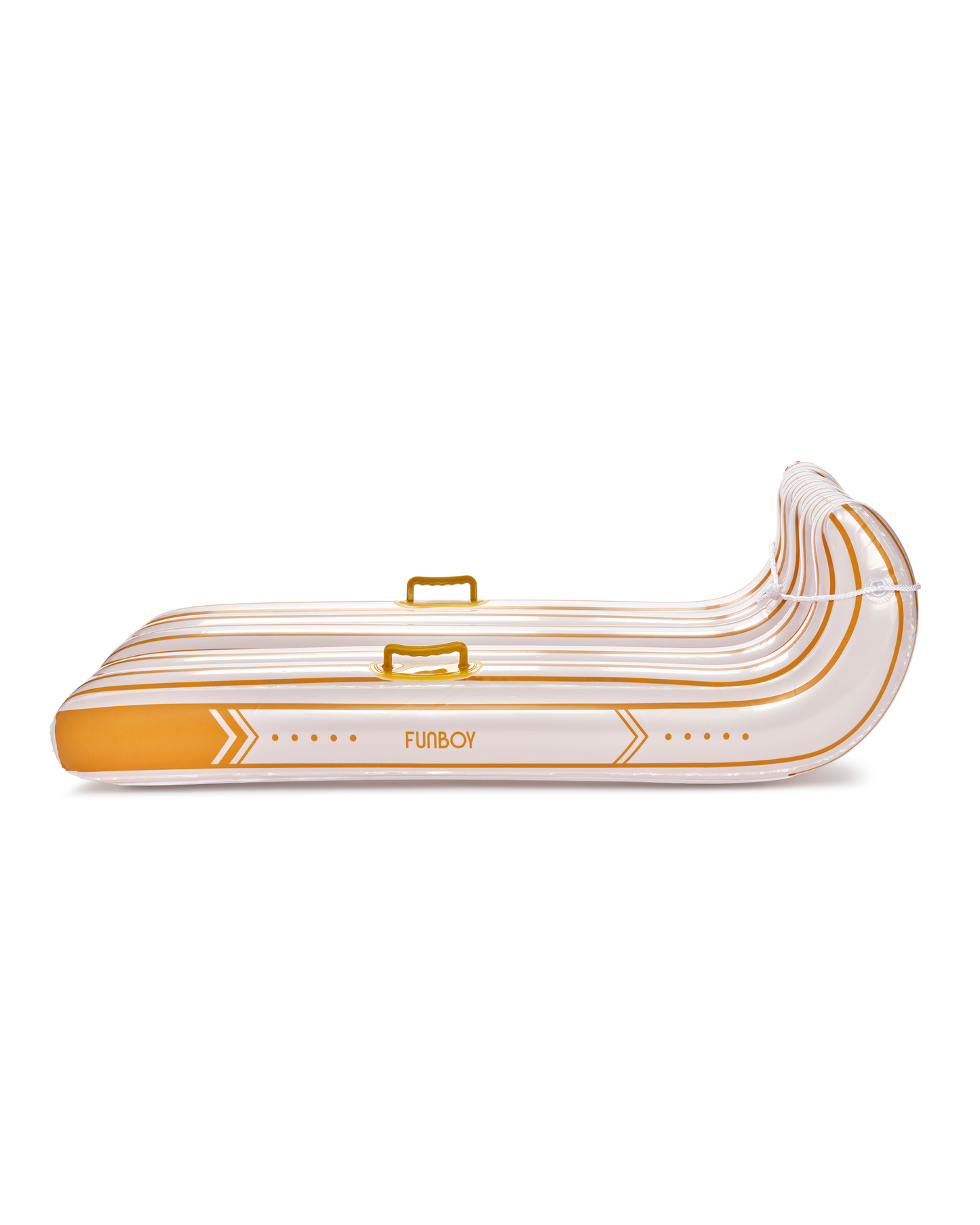 White Striped Snow Sled