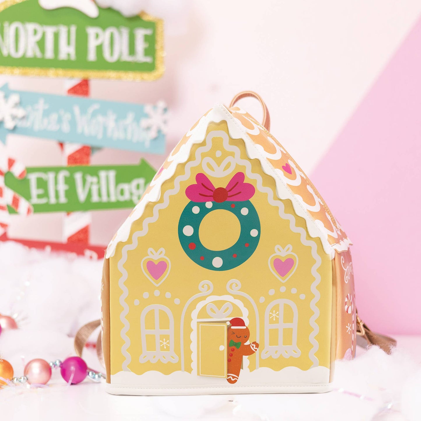 Girls Gingerbread House Backpack