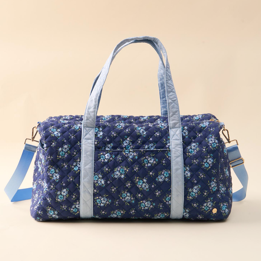 Quilted On-the-Go Weekender Bag-Endless Daydream Navy