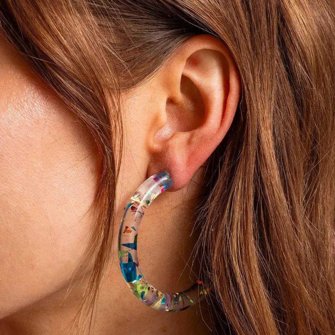 Earrings Confetti Hoop
