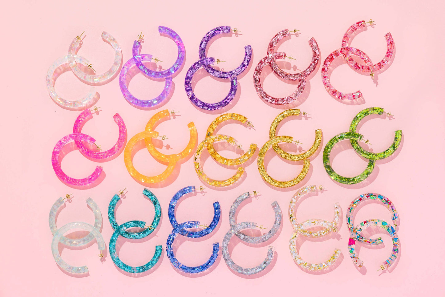 Earrings Confetti Hoop