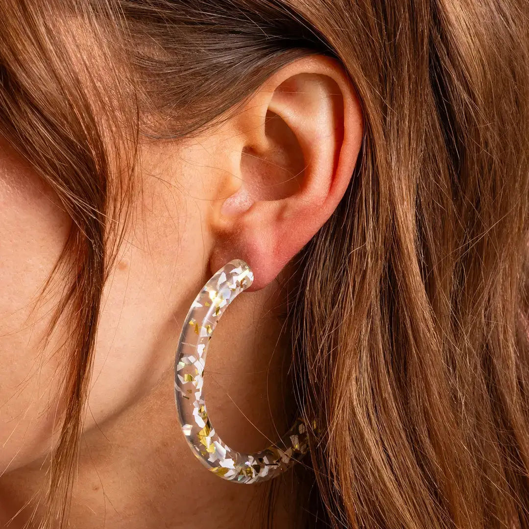 Earrings Confetti Hoop