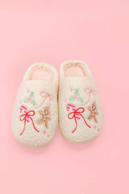 Slippers Gingerbread Bow Toddler & Kids Sizes