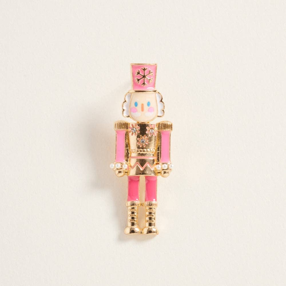 Earrings Christmas Nutcracker Pink
