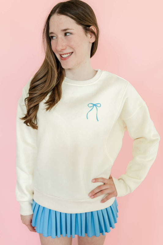  Women's/Teen/TweenDisco Bows Crewneck Sweatshirt Adult Sizes