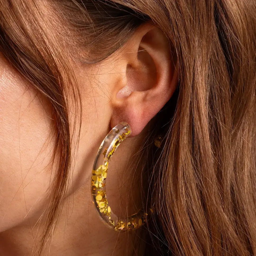 Earrings Confetti Hoop