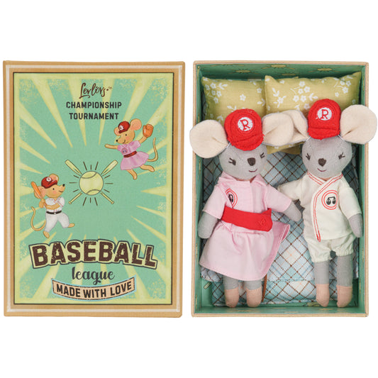 Baseball Mice Plush Toy Set