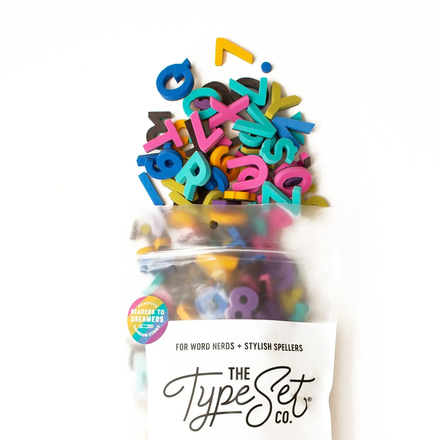 1" 200pc Rainbow Story Magnetic Letters