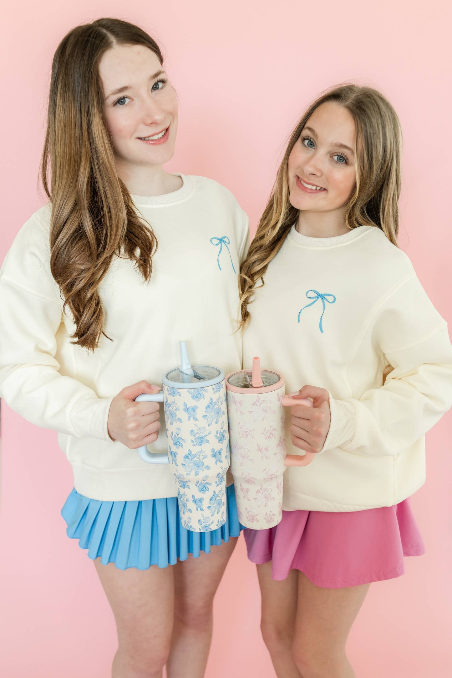  Women's/Teen/TweenDisco Bows Crewneck Sweatshirt Adult Sizes