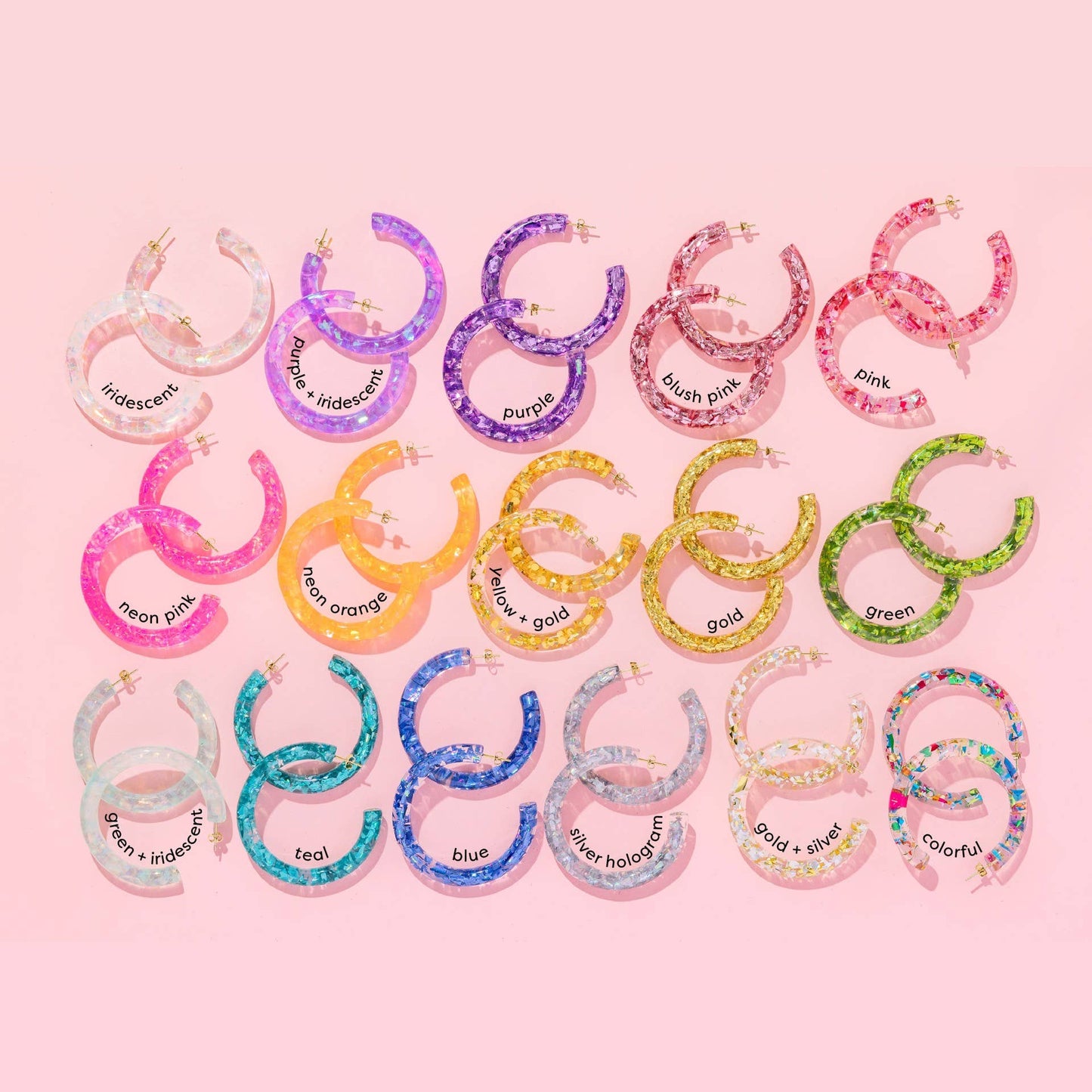 Earrings Confetti Hoop